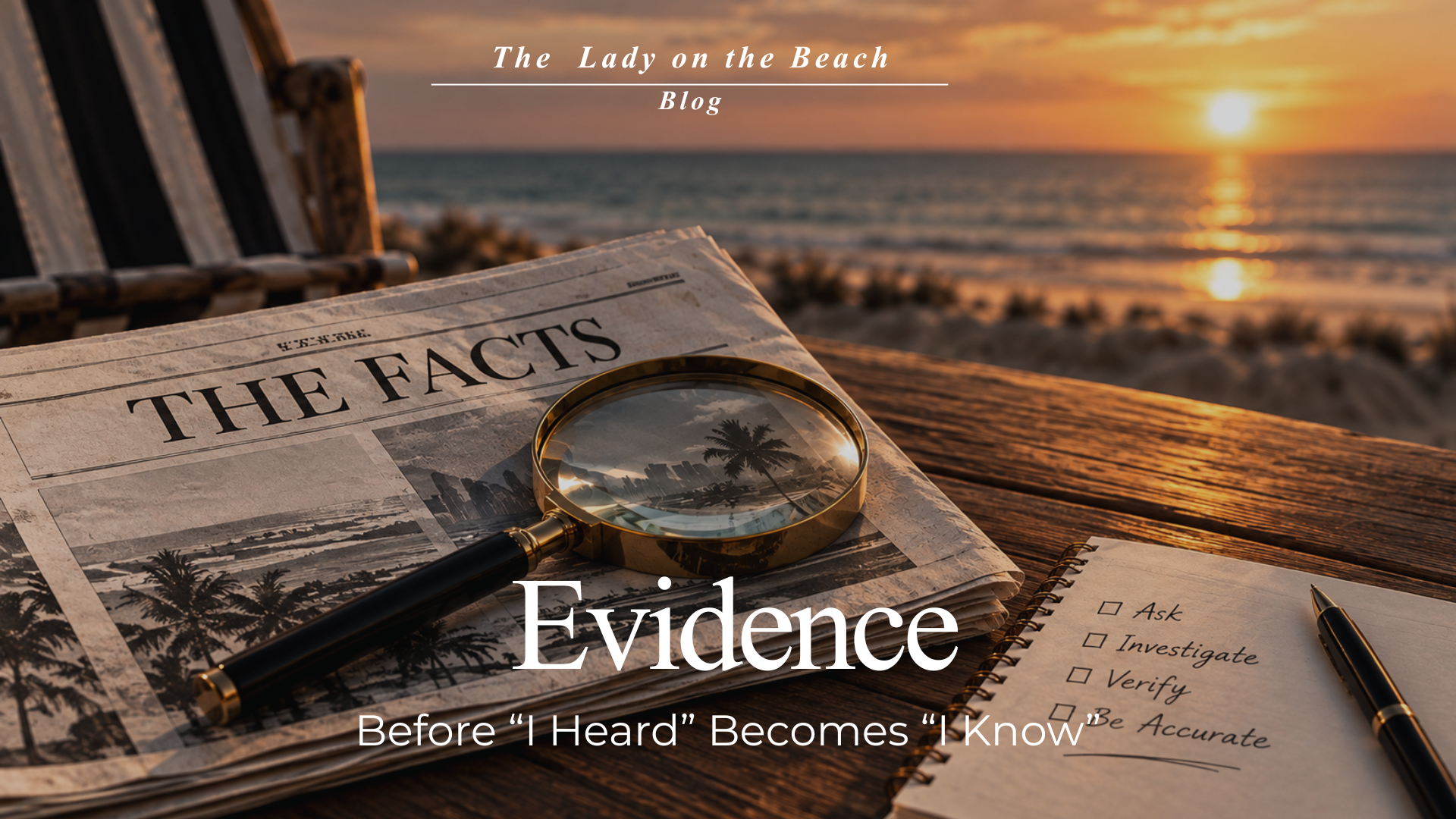 Before “I Heard” Becomes “I Know” 🏖️