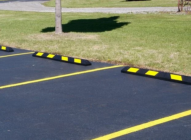 Parking Wheel Stop Installation