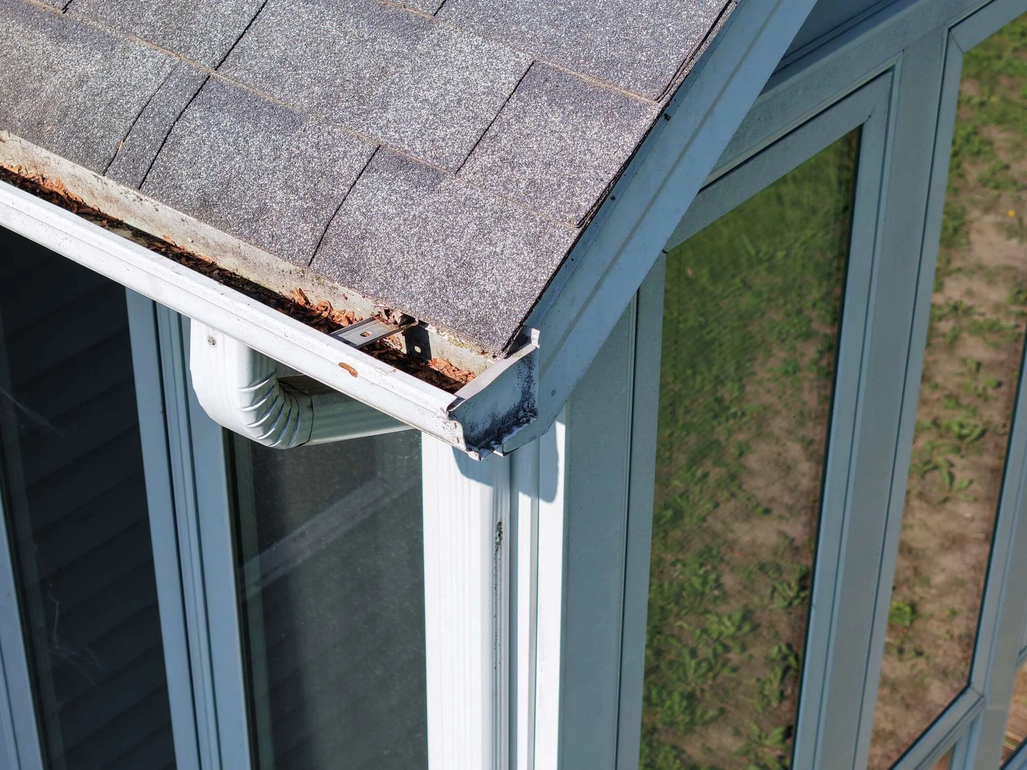 Gutter close up