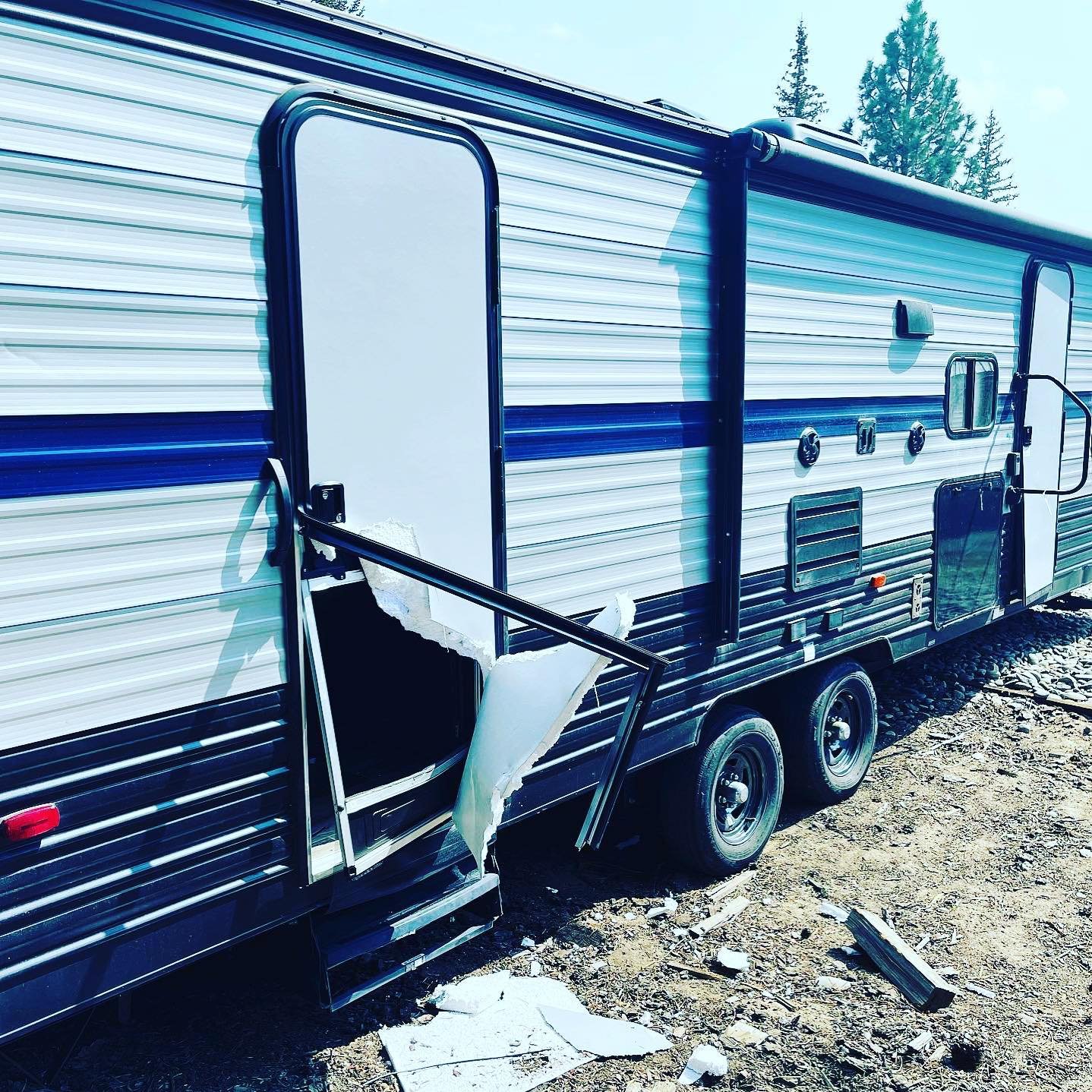 No, bear! This is not your camping spot! Neither was the next three units you broke into! Poor guys are so confused and unsure of where to go after the fires, they&rsquo;ll find their place eventually. Sorry we couldn&rsquo;t do business with ya! 🐻