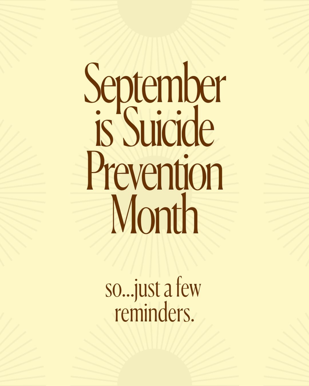 If you are at the end of yourself and feel like it would be a relief and the right thing to do, to unburden your loved ones by dying prematurely;

I understand that thinking as hard as it is for some to wrap their head around. My husband told me he b