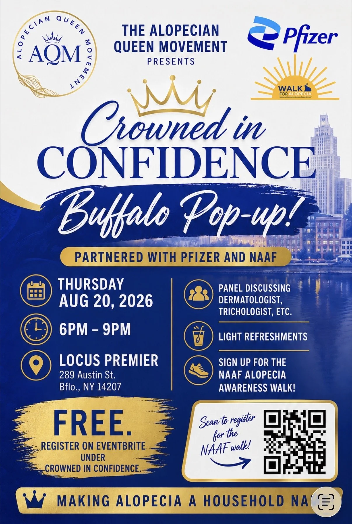 "Crowned in Confidence" Buffalo Pop-up!