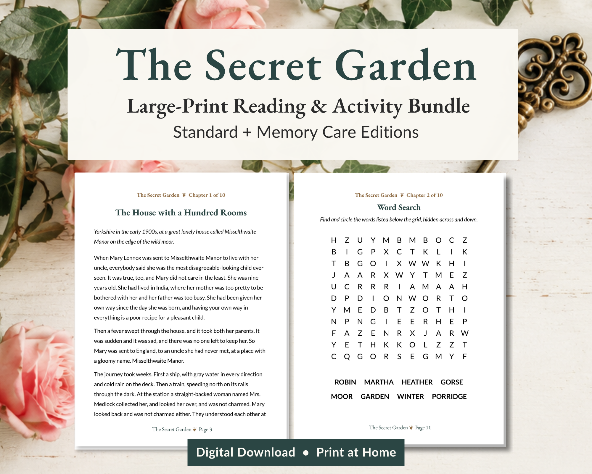 The Secret Garden  |  Reading & Activity Bundle