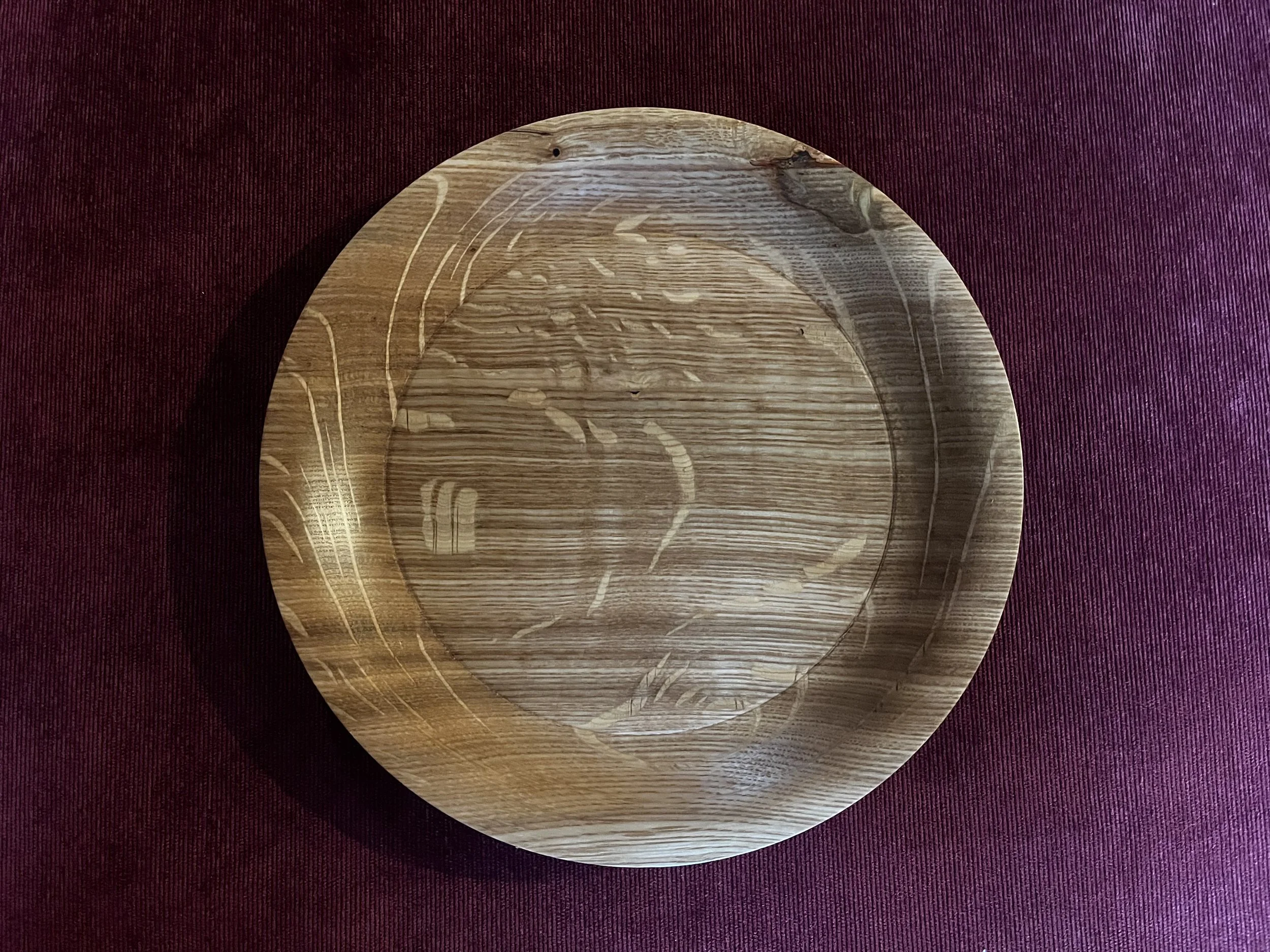 Oak plate