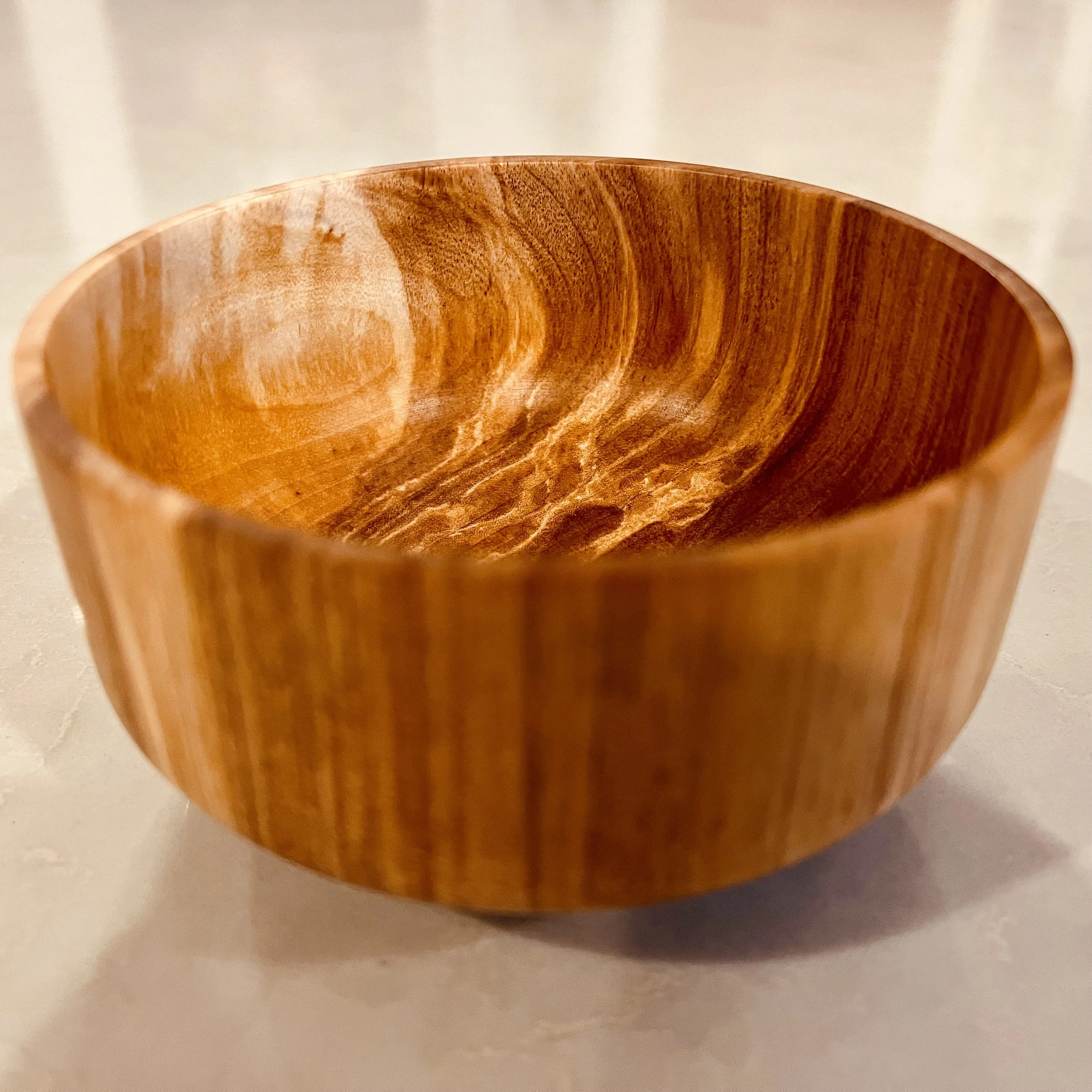 Small end-grain display bowl
