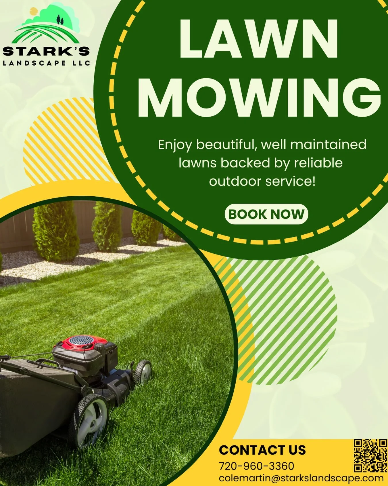 🌿 A healthy lawn starts here. Contact Stark&rsquo;s Landscape LLC for reliable lawn mowing services! 
#explorepage #landscapes #lawncare #castlepines #colorado