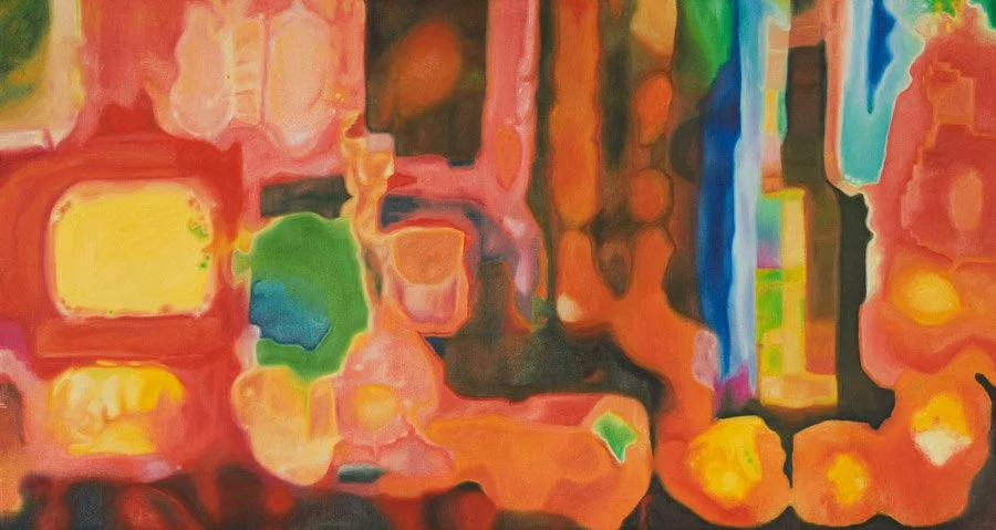 Times Square #2, 2005 / Acrylic and oil on canvas / 59.5 x 32 in.