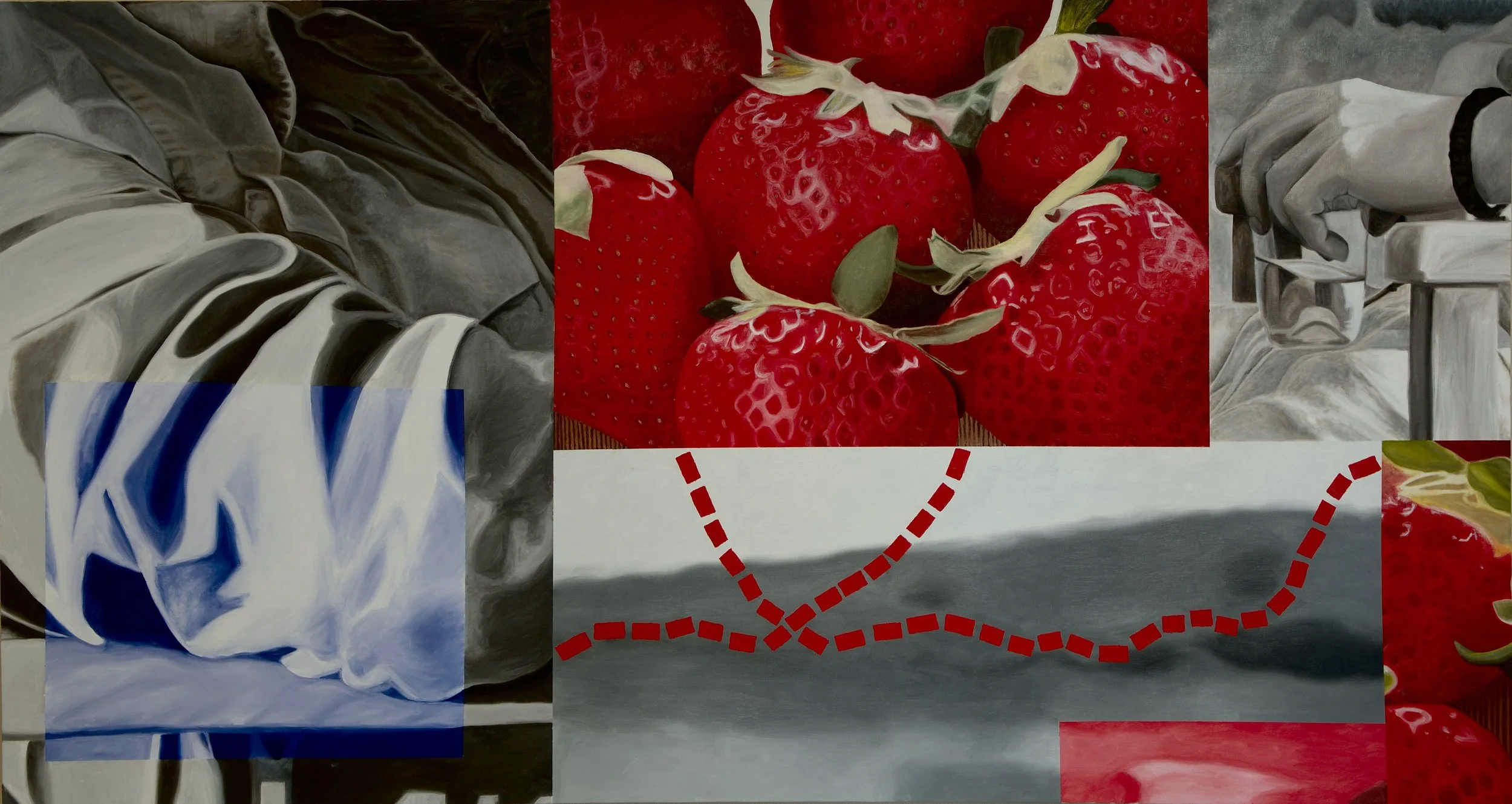 Love is the Only Game That Two Can Play and Both Can Win, 2006 / Oil on canvas / 20 x 24 in & 30 x 24 in