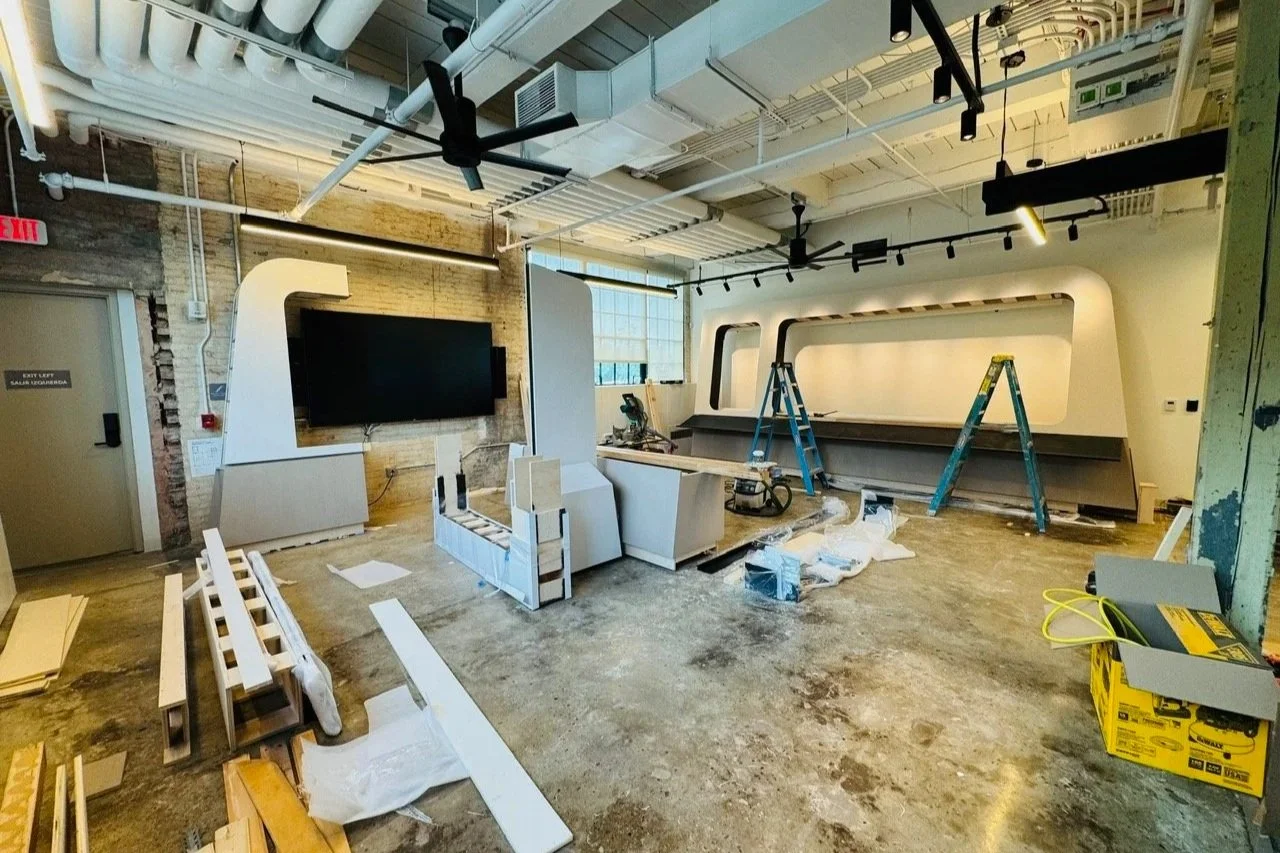Installing Scenic Hudson's new gallery exhibits.