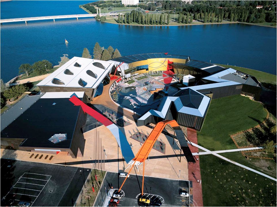 Aerial view of ARM's building.