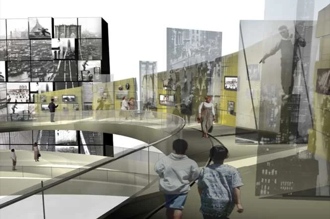 Cityscape exhibit at the Staten Island Institute for Arts & Sciences Discovery Center.