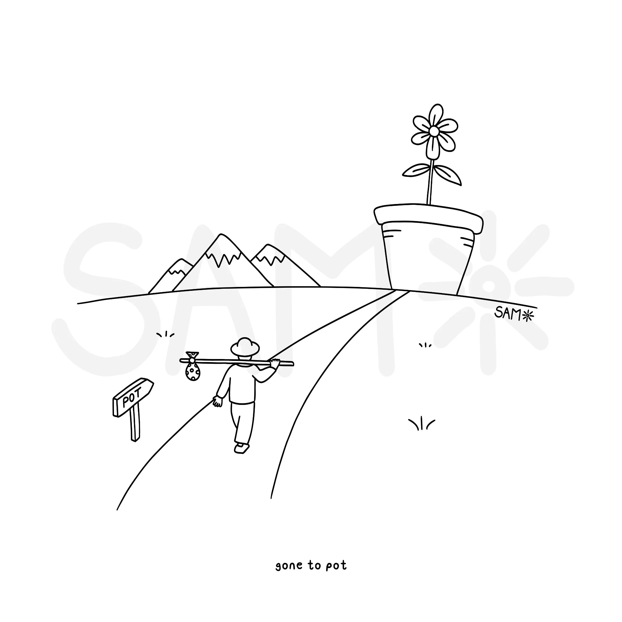 gone to pot