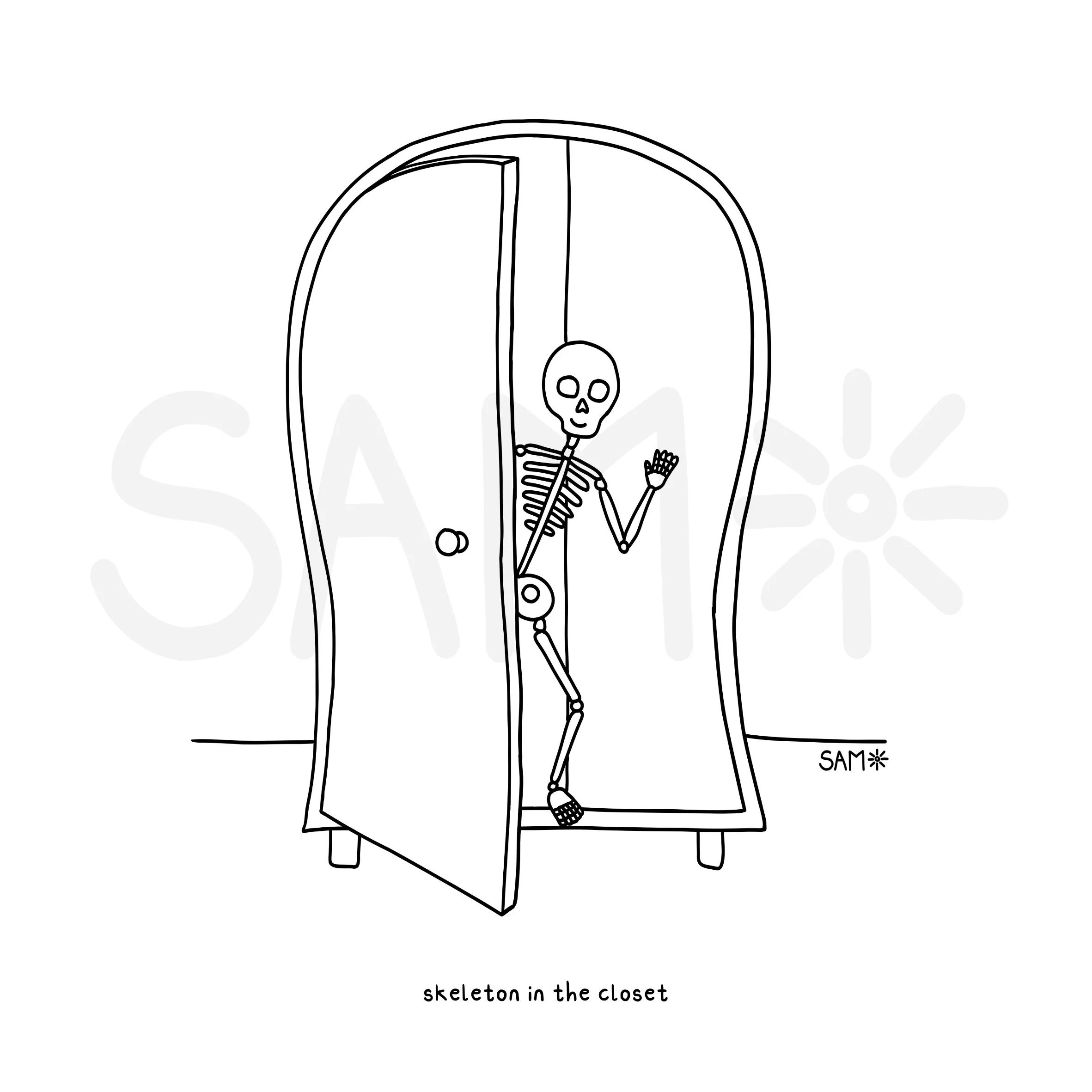 skeleton in the closet