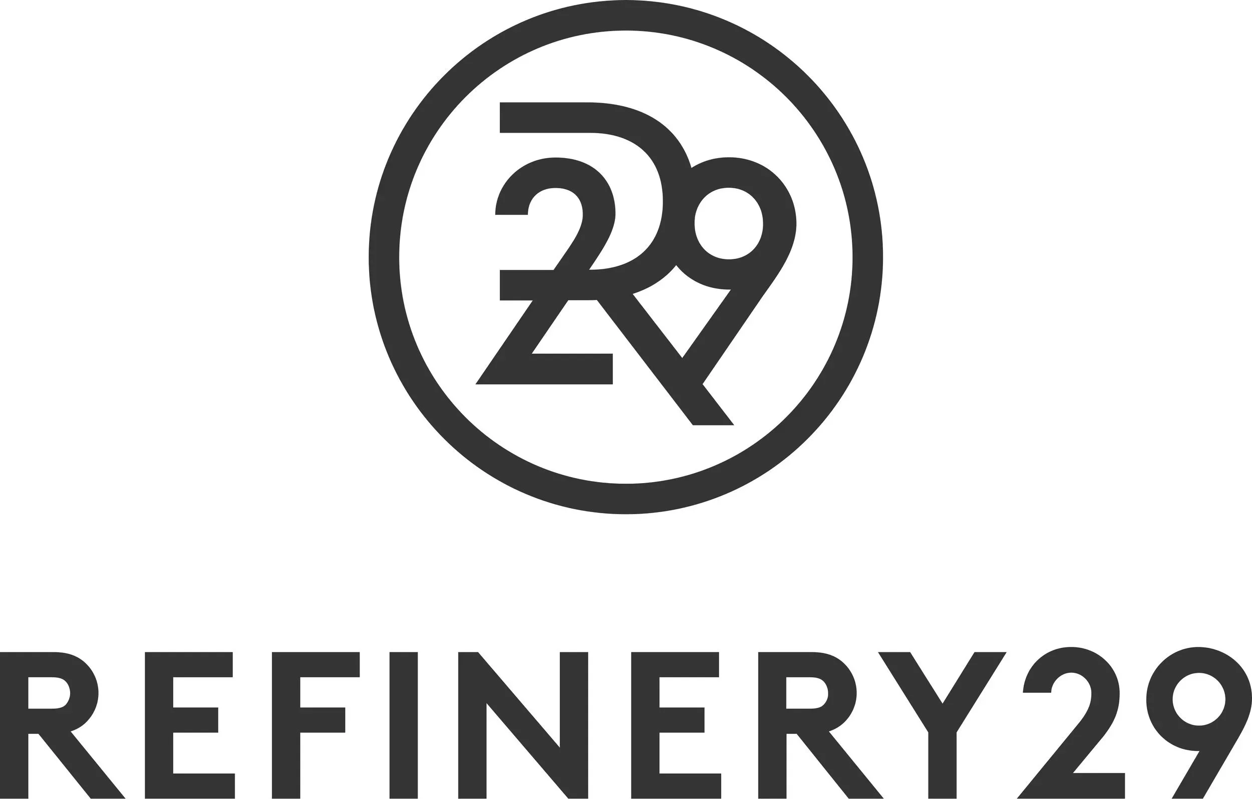 Black and white logo with the number 29 inside a circle, with the word "REFINERY29" written below.