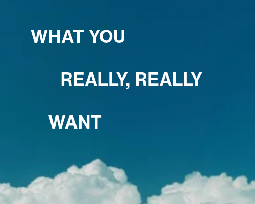 What you really, really want: A case for creative desire
