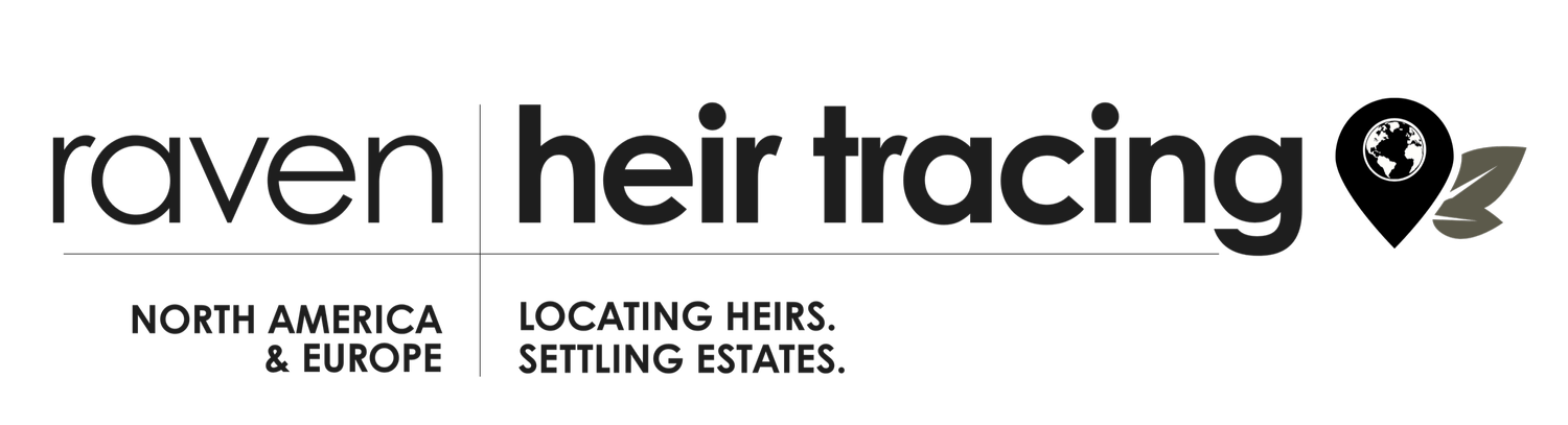 Raven Heir Tracing | Probate Heir Tracing | Genealogy 