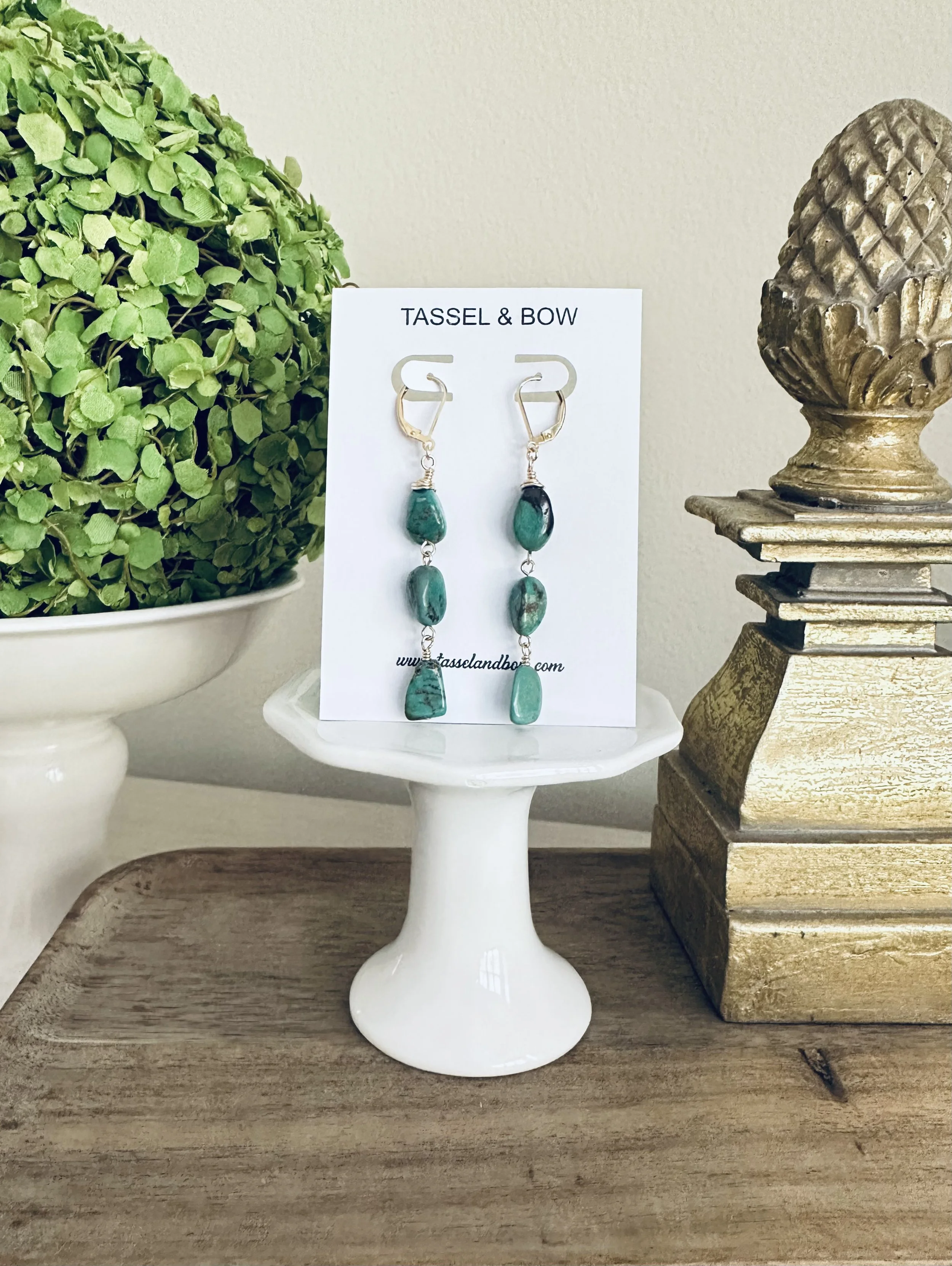 Cascading Turquoise Drops