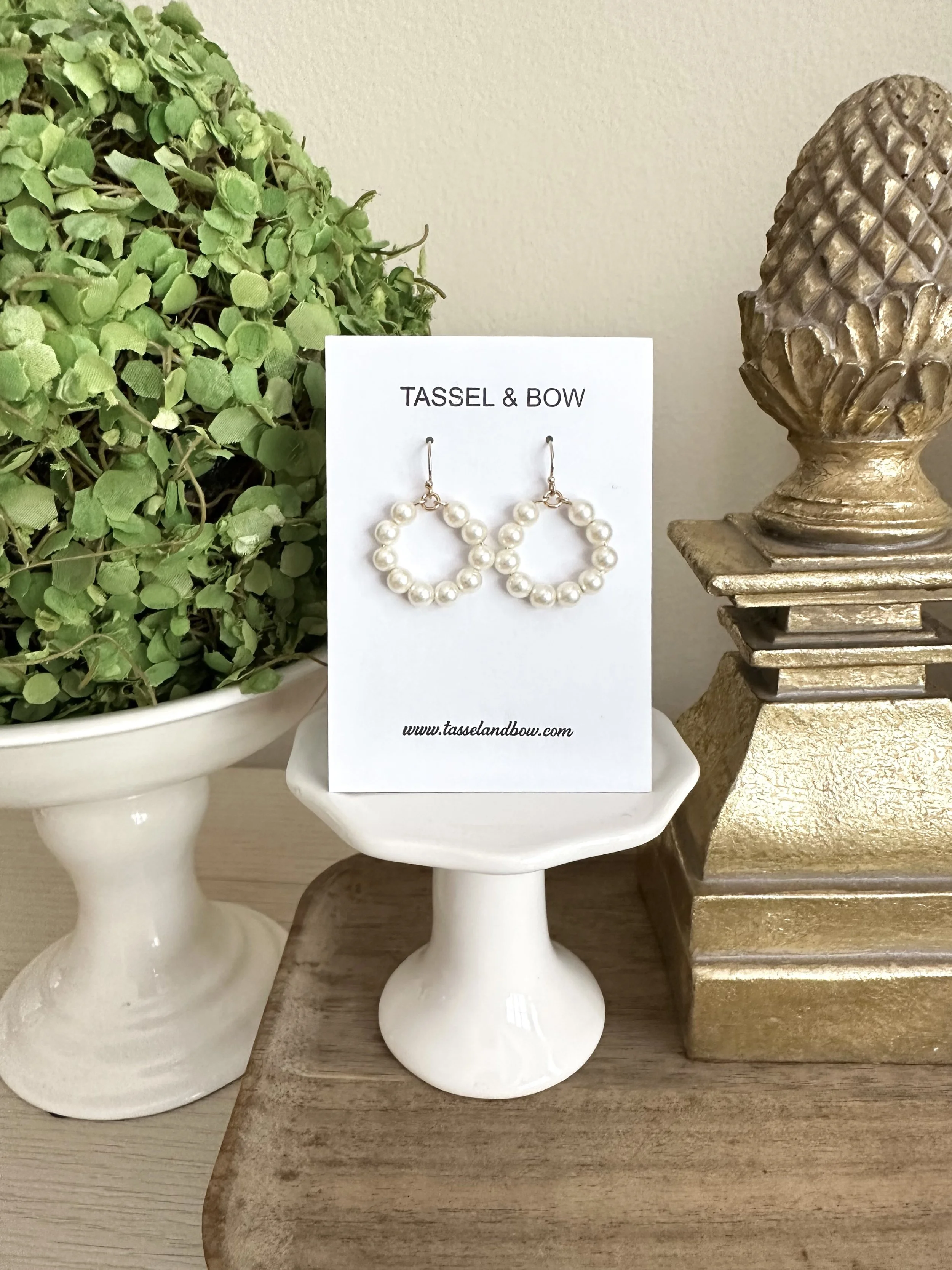 The Dainty Pearl Hoops