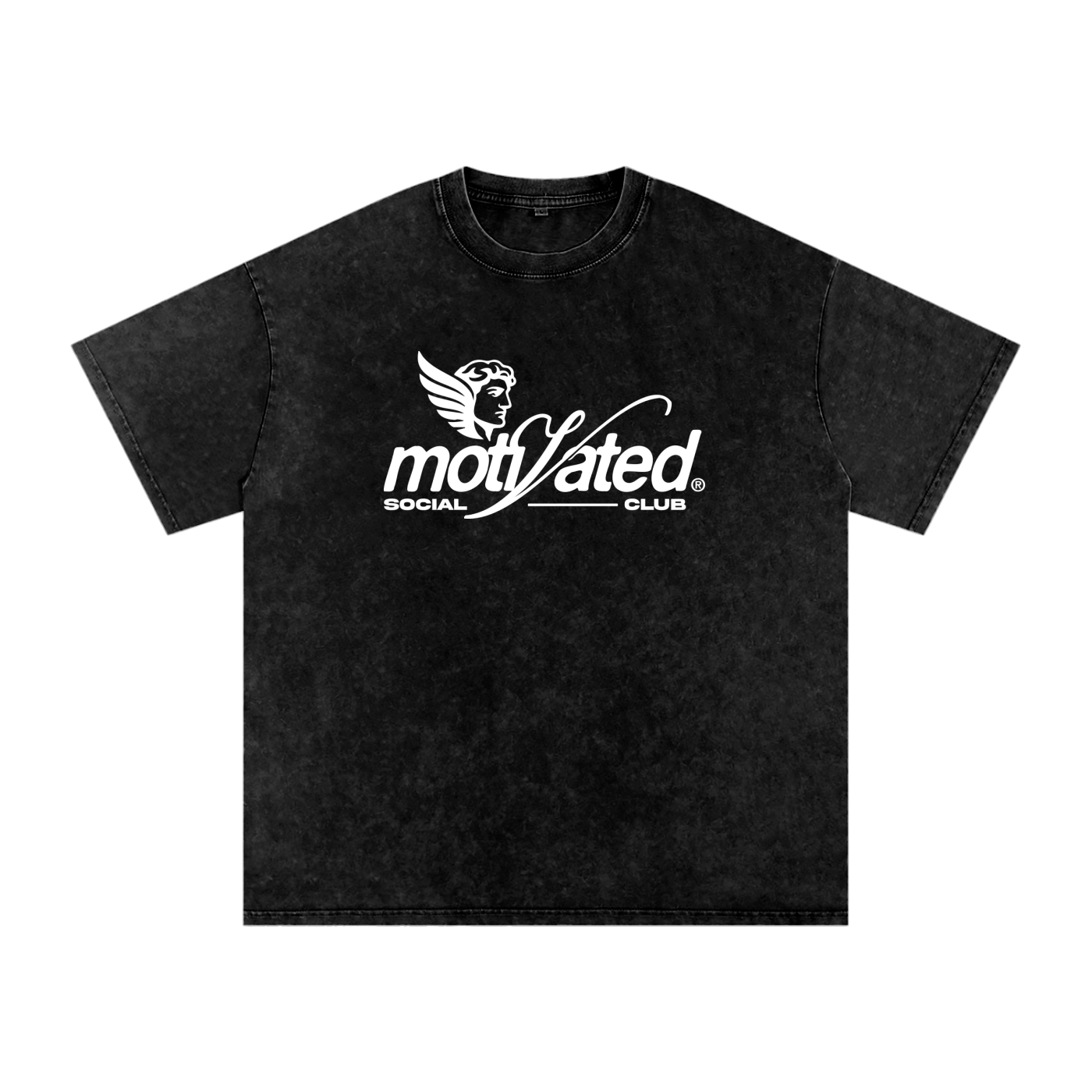 MSC WING - Snow Washed Oversized Cotton T-Shirt