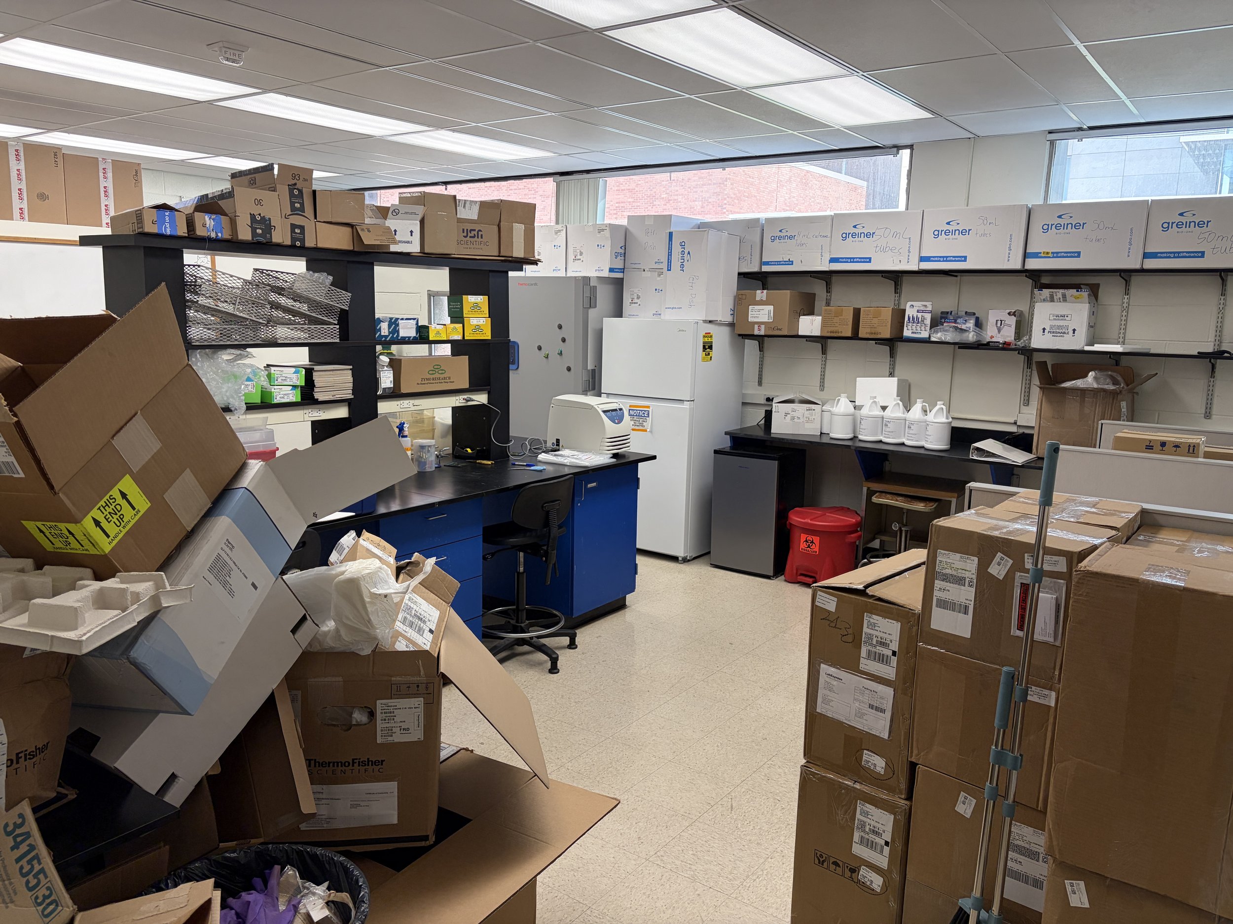 Boxes, boxes, and boxes in the lab (2025)