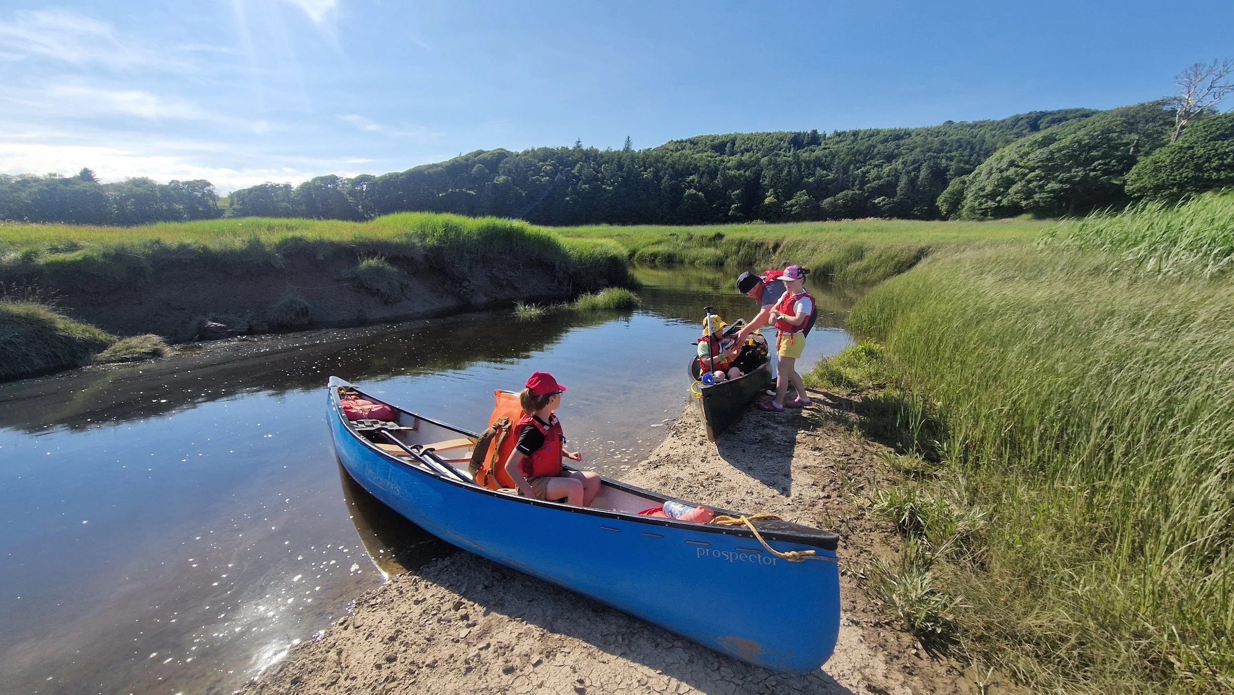 Canoeing Ravenglass Estuary
