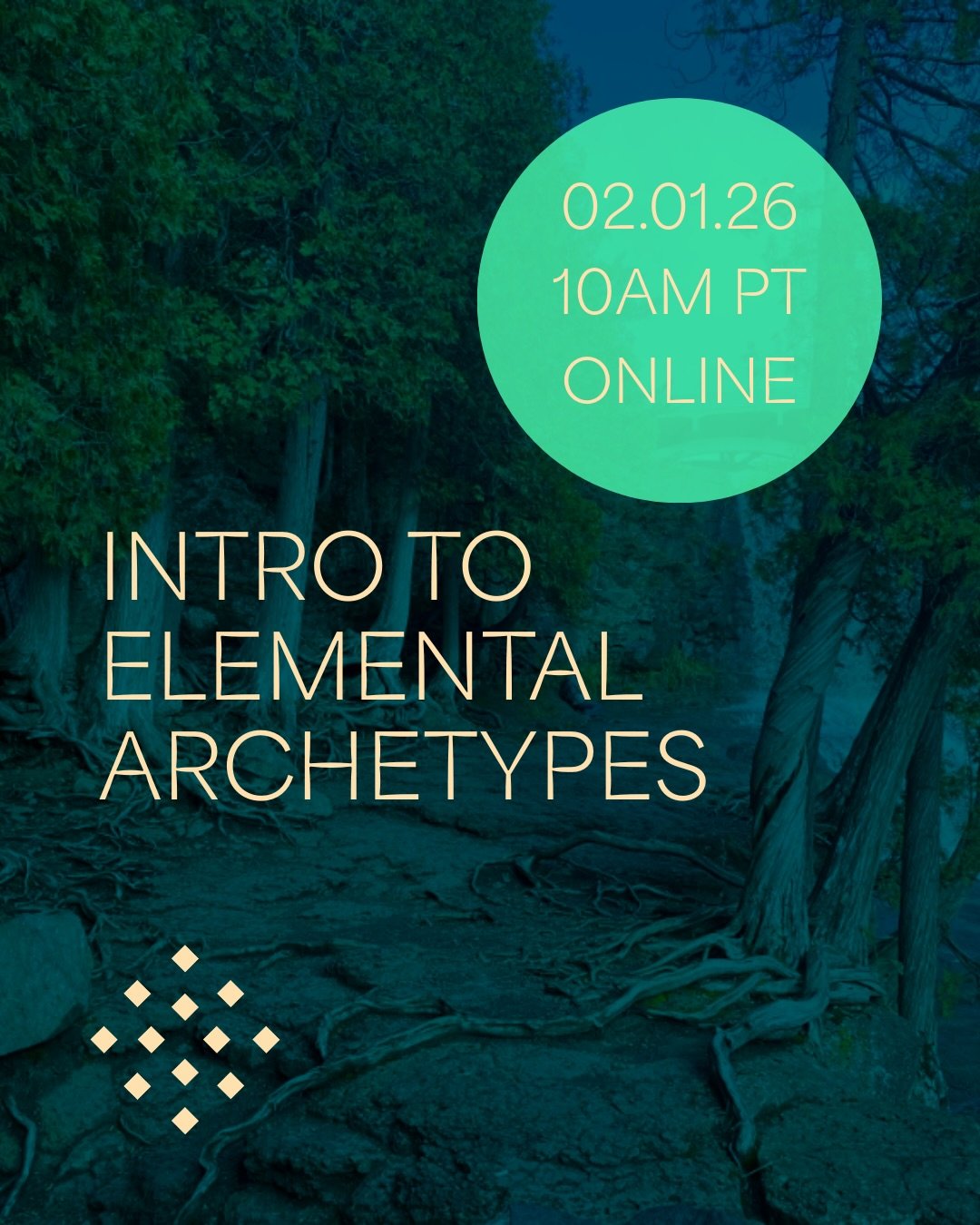 INTRO TO ELEMENTAL ARCHETYPES &bull;
Sun Feb 26 &bull; 10AM PT &bull; LINK IN BIO

The Five Elements have been used as prescriptive and healing tools for thousands of years in Taoist and Vedic Traditions, and were the foundation of the Platonic under