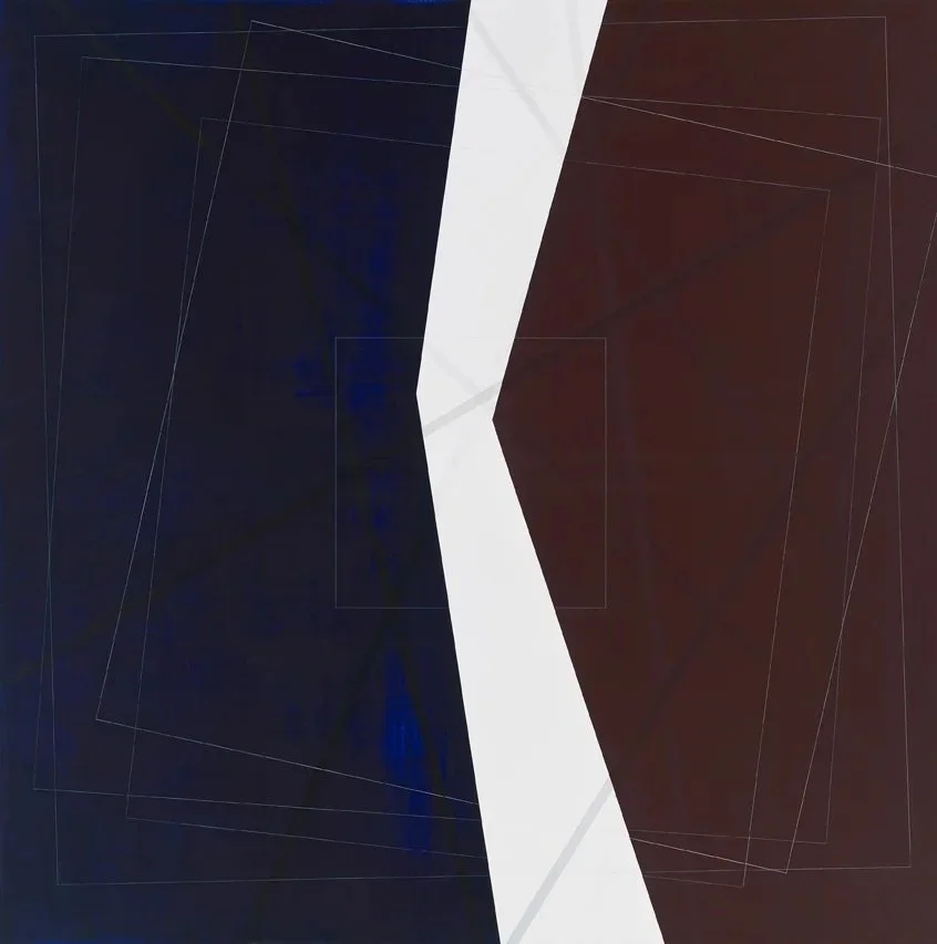 White Divided, 2009, 70x70