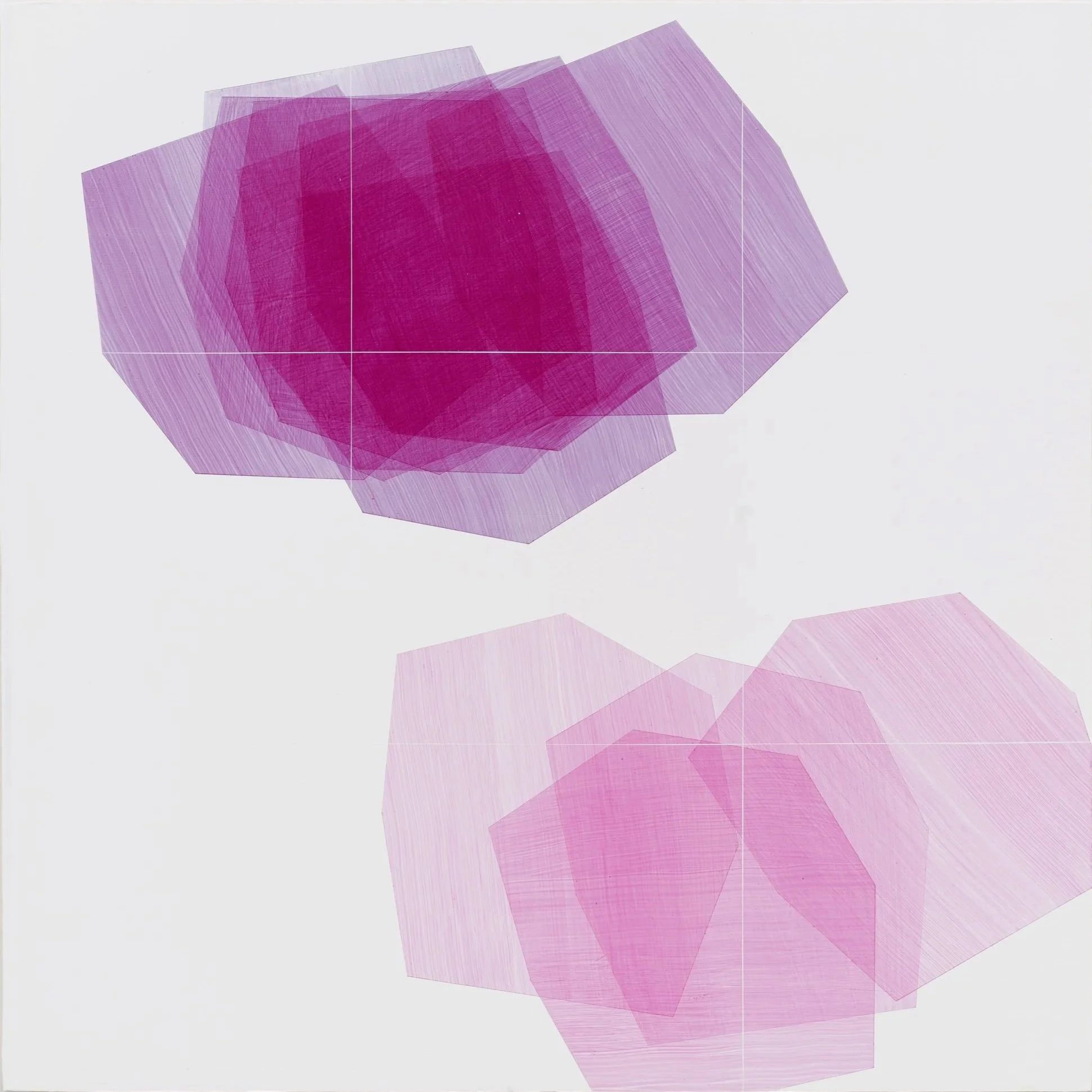 Violet/pink - #28 Form Study, 2013, 16x16
