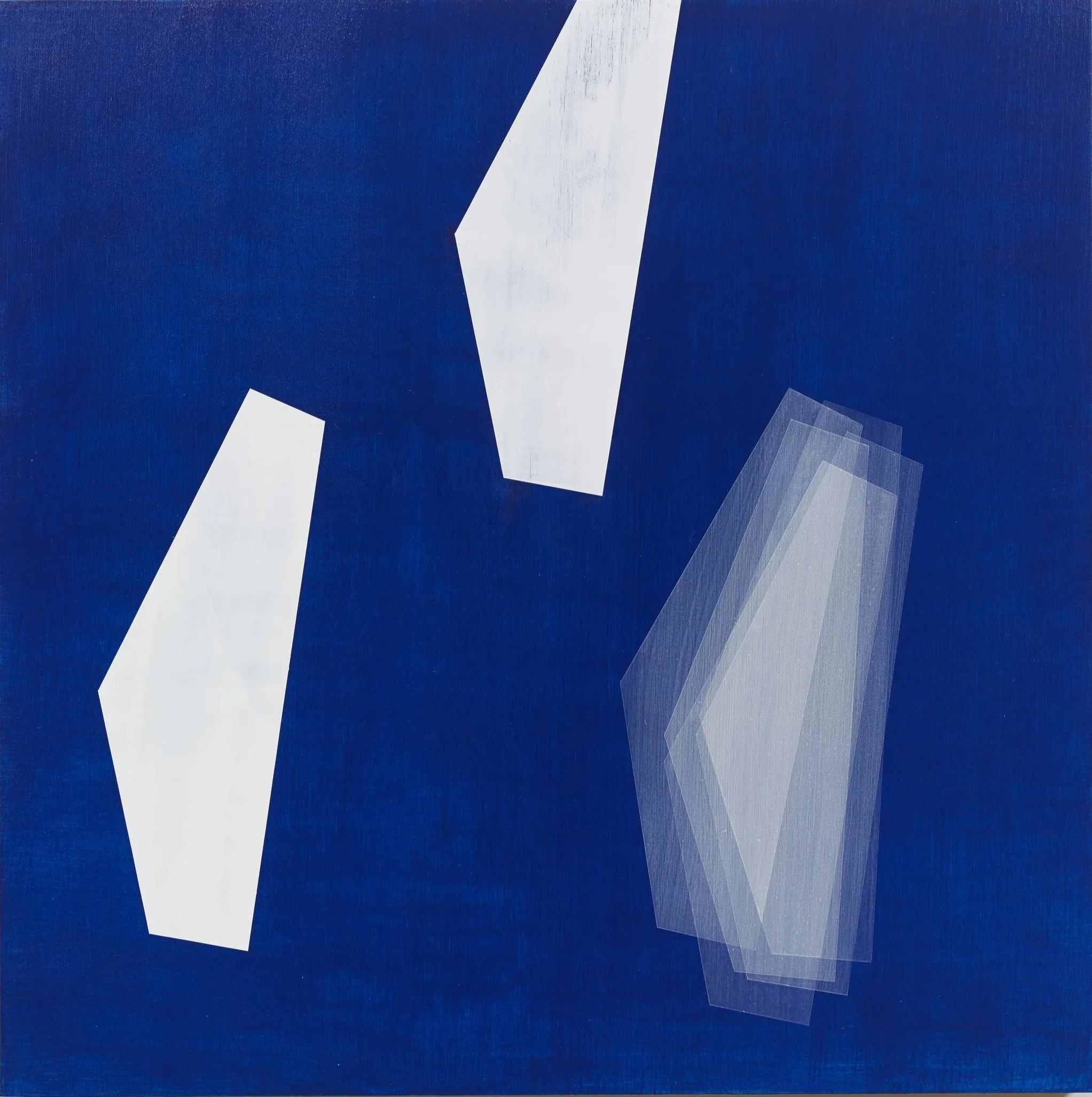 Form Study (floating whites on dark blue), 2013, 18x18