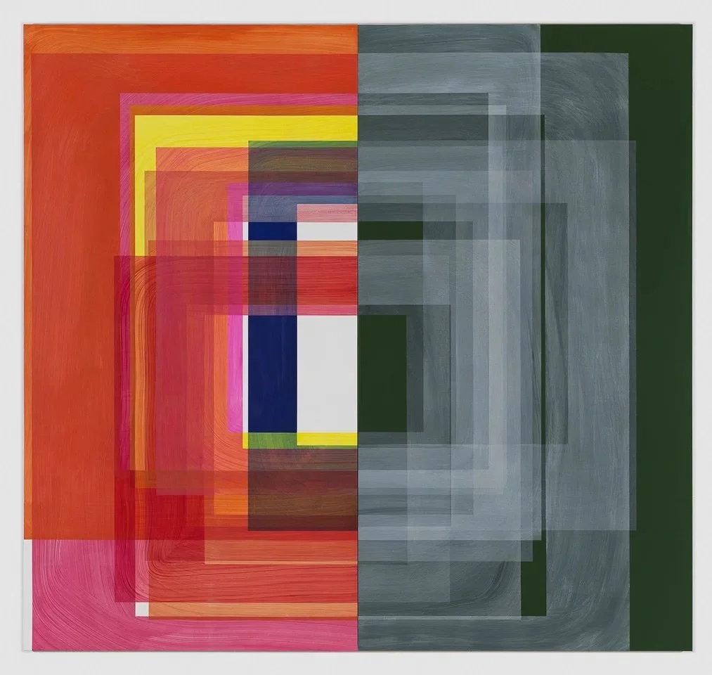 Call & Response, 2019, two panels/each 90x48, total dimension 90x96