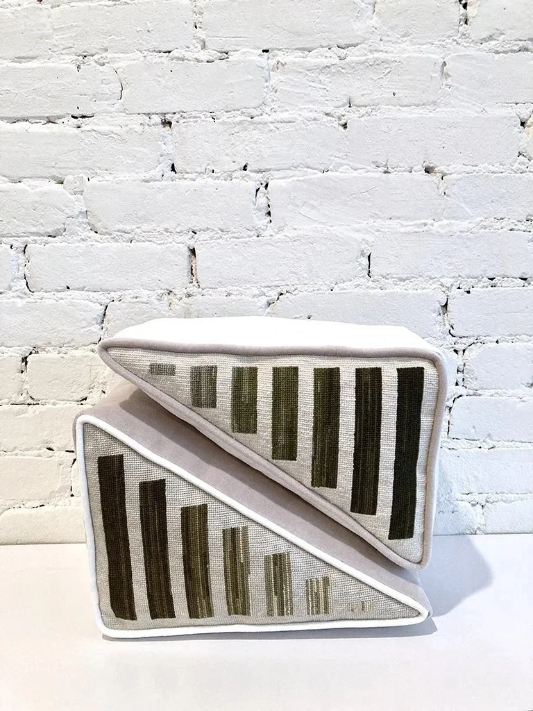 Untitled (triangle diptych), 2020, 8x12x6 (each)