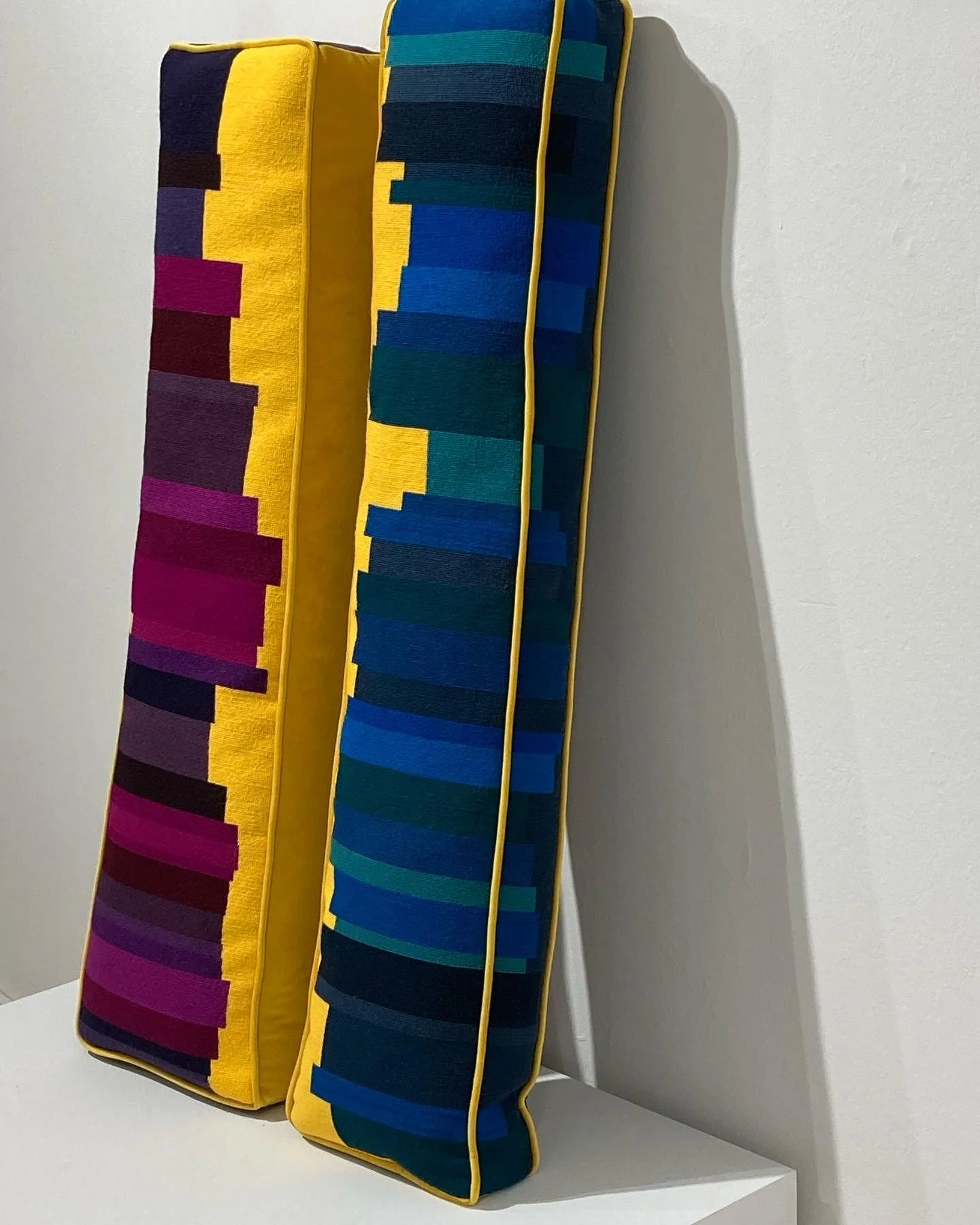 Pillars (after John McCracken), 2022, 40x10x4 (left), 42x10x3 (right)