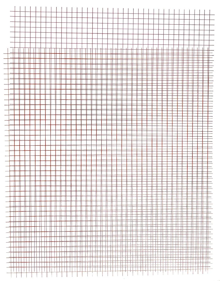 LB #2, 2018, Ink on vellum, 14x11
