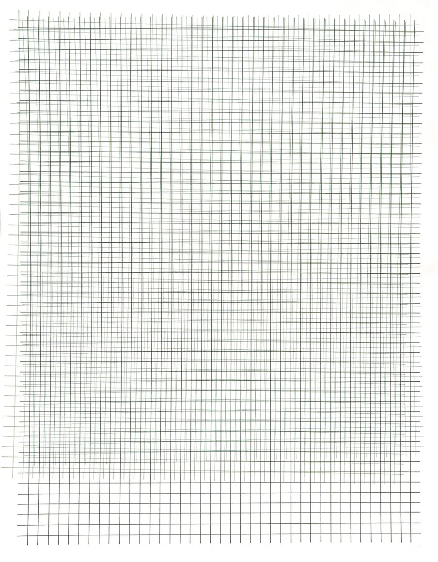 LB #1, 2018, Ink on vellum, 14x11