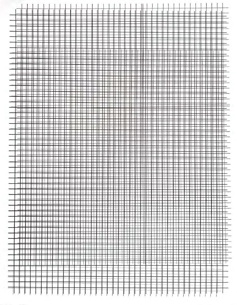 LB #4, 2018, Ink on vellum, 14x11