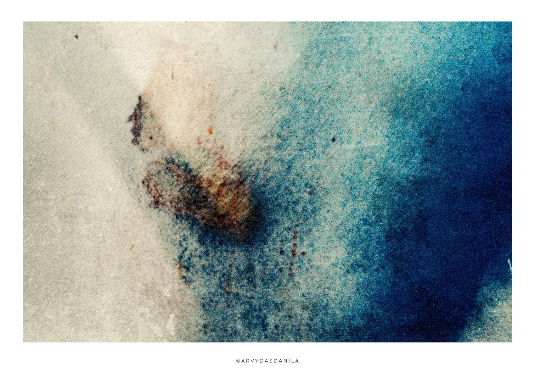 Abstract photograpy print by arvydas danila butterfly obscured by a textured matter unique approach and perspective of arvydas danila art print 