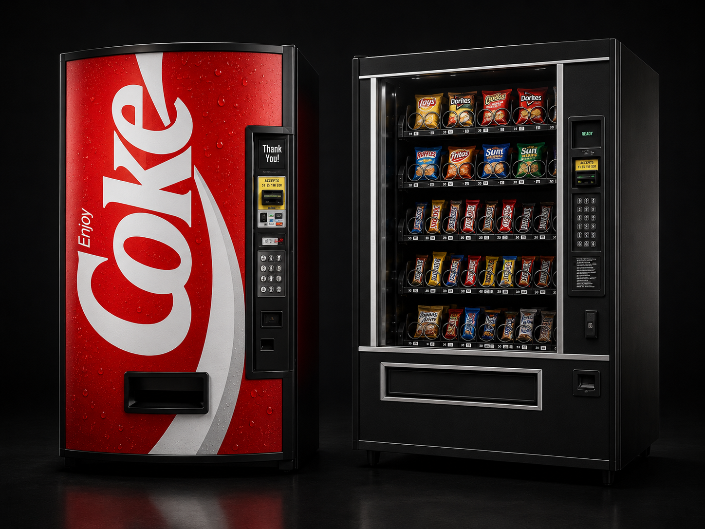 Coke Classic & Rotating Snack Machine Service