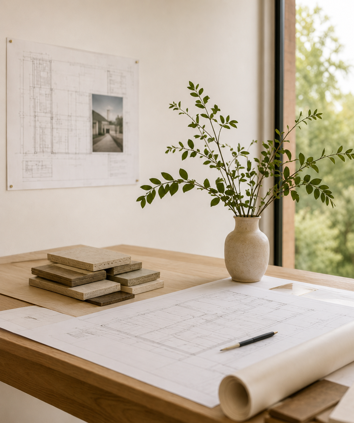 Architectural design process for custom homes, interiors, and boutique commercial spaces throughout New Hampshire and New England by Britni Rotunda of Sycamore Grove Architects