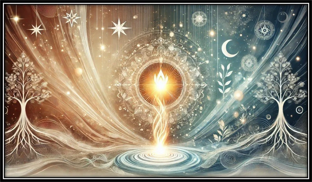 Symbolic River of Life artwork welcoming readers to A Journal for the Spirit and a journey of reflection, awakening, and deeper understanding.
