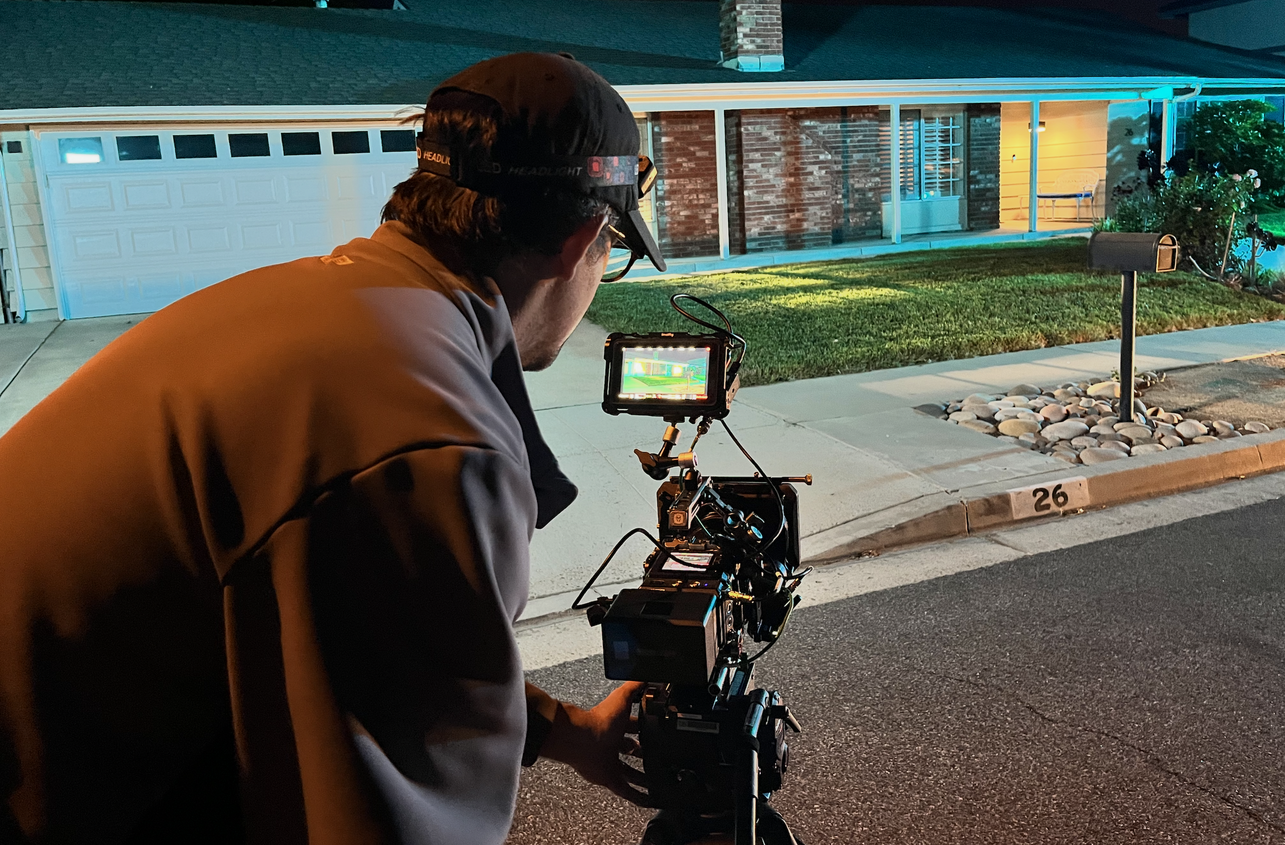 David lights up a house for Midnight Snack