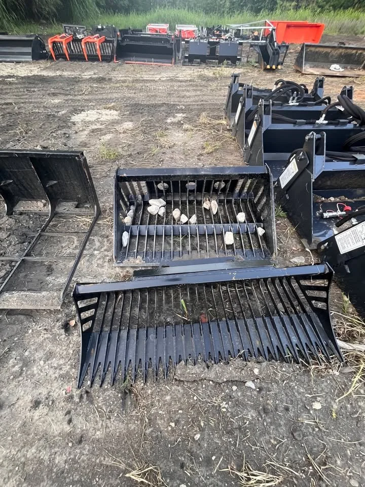 Mini skid steer Rock Buckets