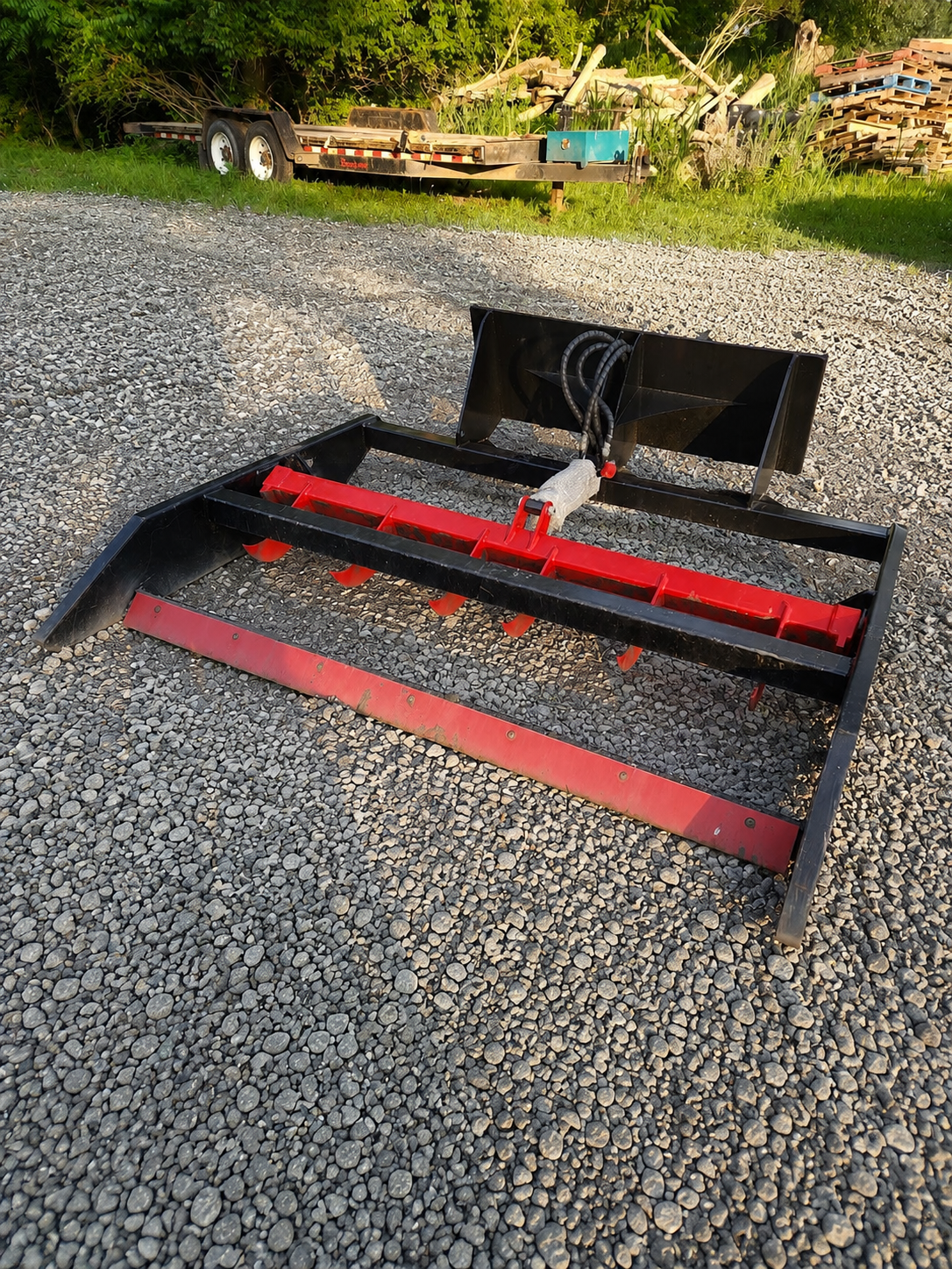 72" Hydraulic Land Ripper/ landscape Rake