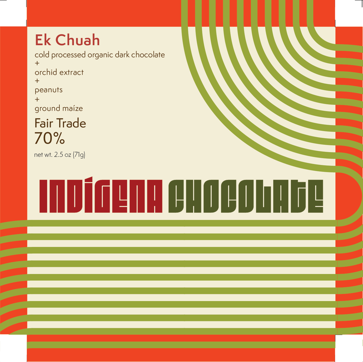 Ek Chuah Bar. Detail, exterior wrapper design