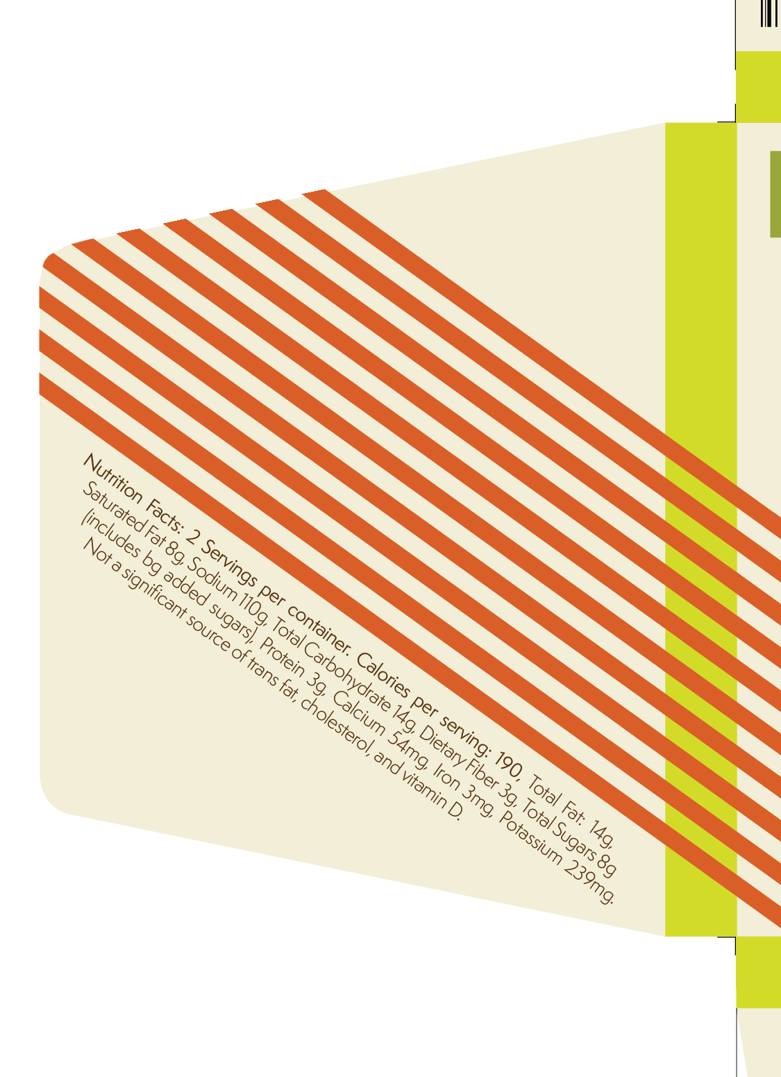 Quetzalcoatl Bar. Detail, side flap, exterior wrapper design