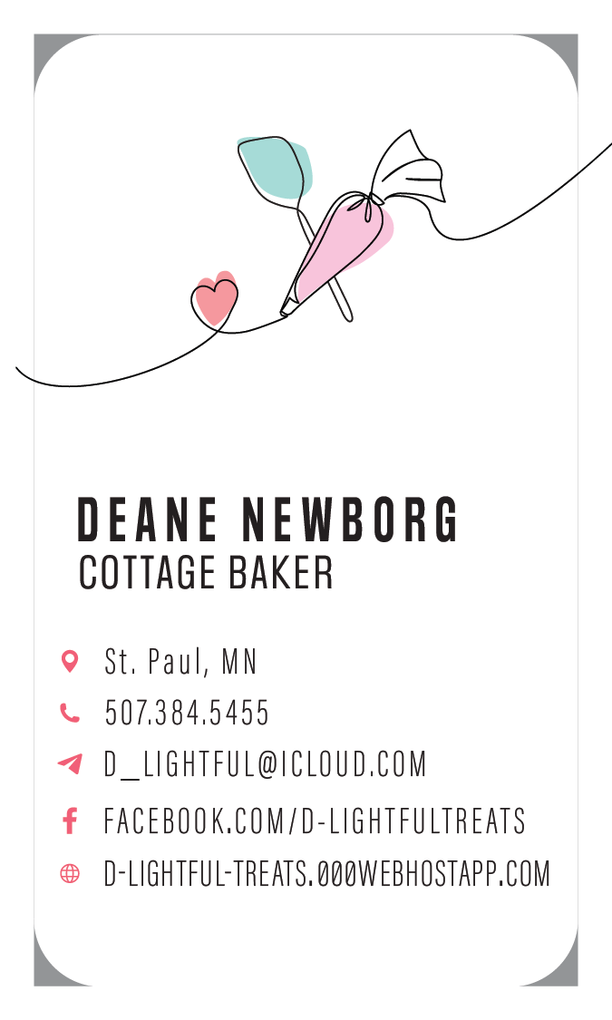 Business Card 03: 
Rounded Corner, 3.5" × 2", Vertical Presentation, SIDE 01