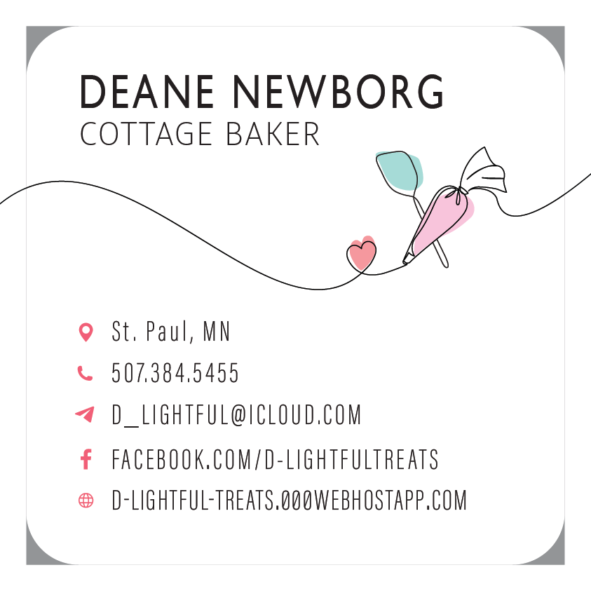 Business Card 02: 
Rounded Corner, 2.56" × 2.56", Square Presentation, SIDE 01