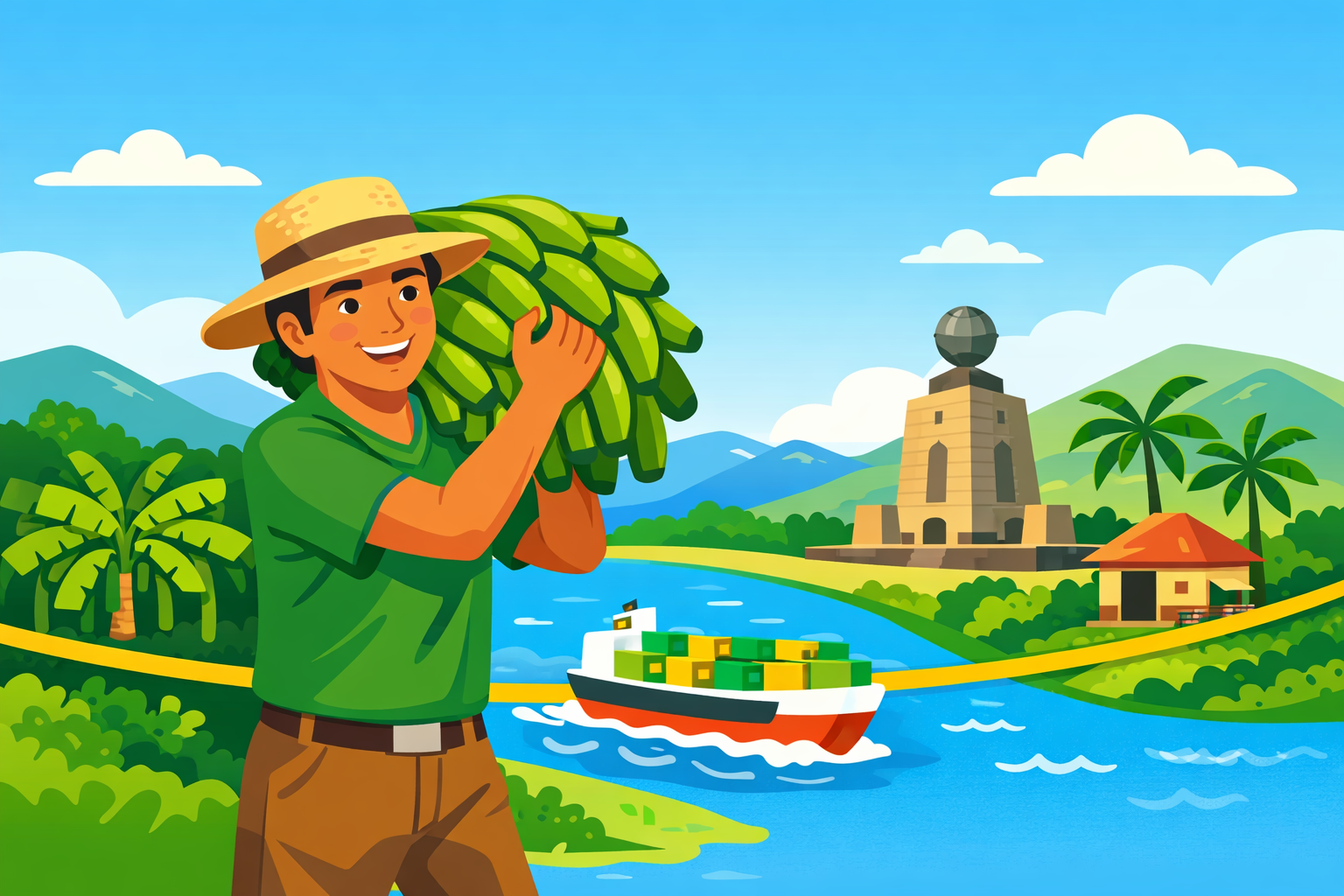 Fresh green plantains from Ecuador used in Chifle Kong chips