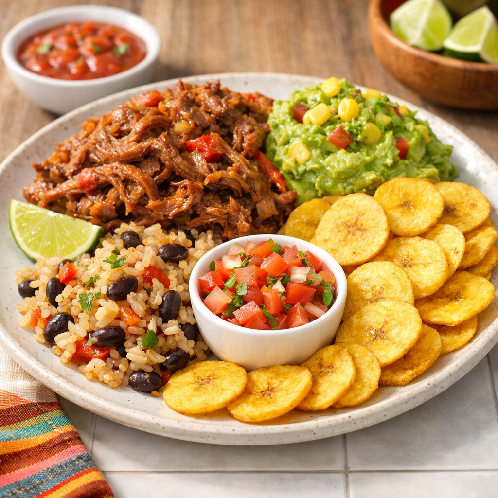 Chifle Kong plantain chips served as a snack side
