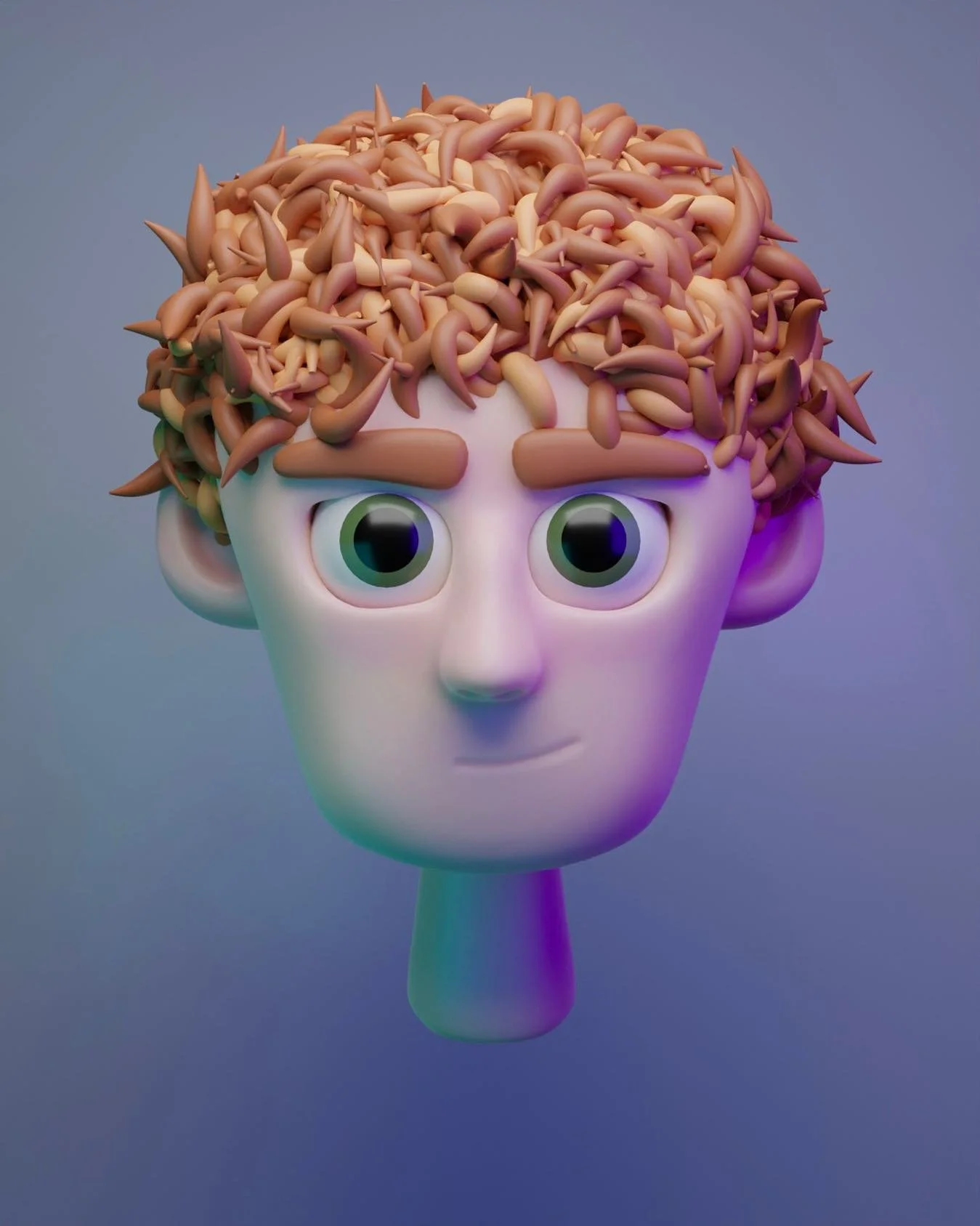 Meet Gary! Gary is the product of me practicing sculpting! 

I&rsquo;ve got a couple animation projects in the works, but not ready to show just yet, so maybe I&rsquo;ll make another character or 2 in the meantime. 

#d #blender #dart #blendercommuni