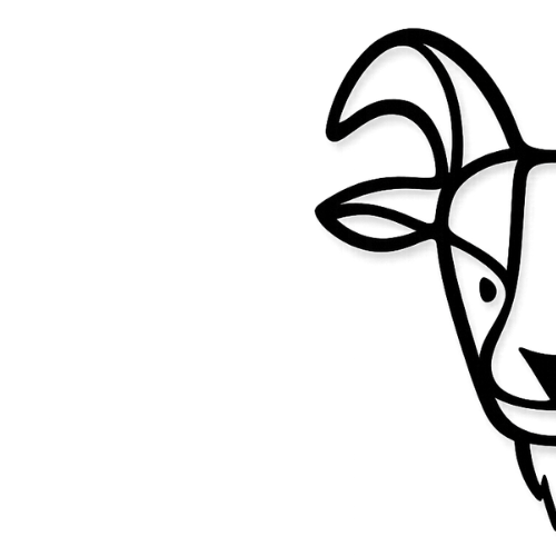 Outline illustration of a woman's face with long hair, wearing a headband or hair accessory, drawn in a minimalist style.
